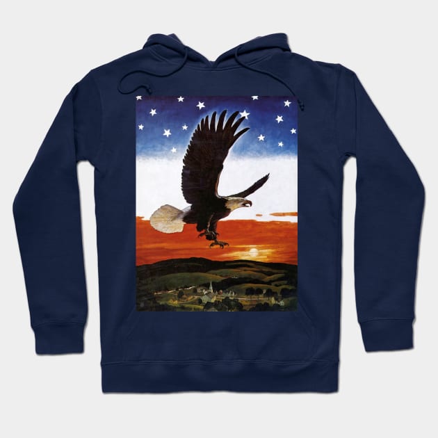 Symbol of our Country Eagle Hoodie by Beltschazar